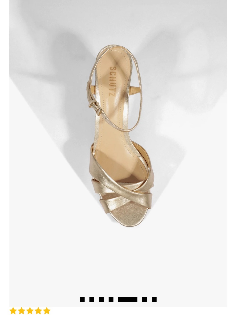 Schutz Keefa Gold Platform High Heel Sandals - Women - Picture 5 of 11